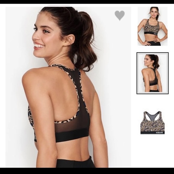 NEW! VS Leopard The Player Racerback Sports Bra - Picture 2 of 4